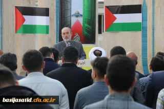  در جوار مزار شهدای پردیس شهید رجایی 

 تجمع اساتید وکارکنان و دانشجویان پردیس های رجایی و علامه طباطبایی استان آذربایجان غربی 