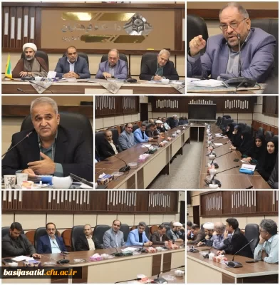 برگزاری نشست صمیمی رئیس بسیج اساتید دانشگاه فرهنگیان با مسؤولان و اساتید دانشگاه فرهنگیان استان یزد 2